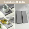 Razborci 2PCS Bathroom Counter Vanity Trays, Water Absorbing Diatomite Stone