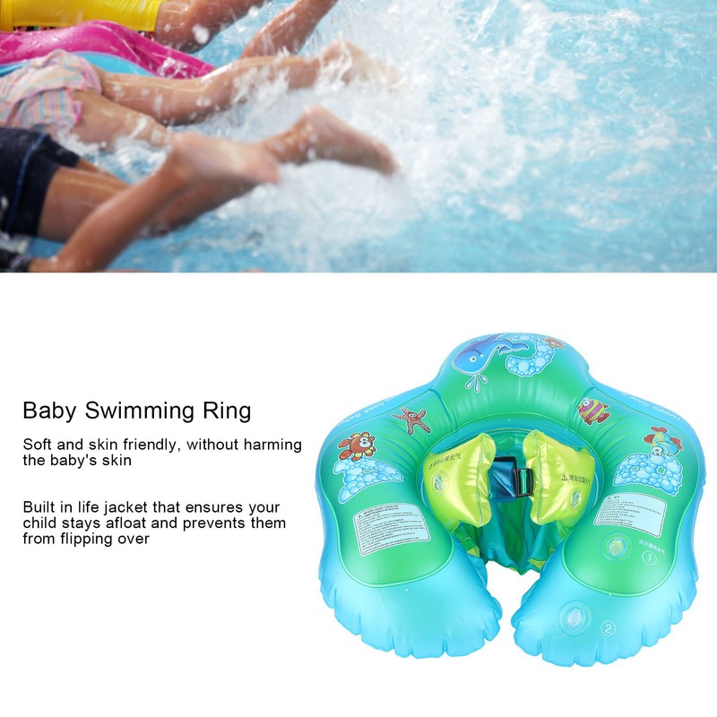 Baby Swimming Ring PVC Cartoon Inflatable Swim Float Children Anti