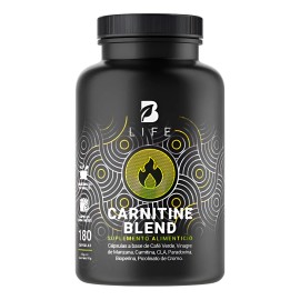 Carnitina De 180 Cápsulas. B Life Carnitine Blend. Sin Sabor