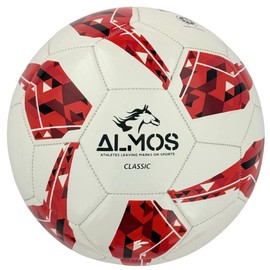 Almos Classic Soccer Ball – for Club Match, Training, Match Performance, Indoor & Outdoor Soccer, Suitable for Grass & Astro | 32 Panel, Rubber Bladder | Size 5 for Youth & Adult Soccer Players |