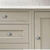 khtumeware 10 Pack 1-3/8 Inch Oval Brushed Satin Nickel Cabinet