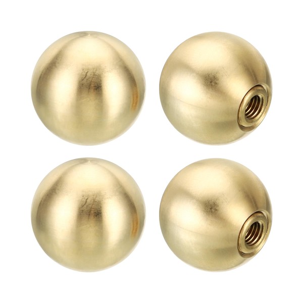 PATIKIL 25mm Ball Lamp Finials Caps Knob, 4 Set Solid