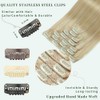 GUDOZO Clip-In Human Hair Extensions, 7 Pieces, 35 cm, 80