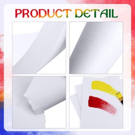 40 Sheets Watercolor Paper Cotton 140LB/300GSM Thick Off-White Cold Press Paper Pack for Kid Child Watercolor Drawing Paper for Painting Art Works Drawing Supplies, 13.5 x 19.5 cm