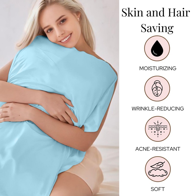 ColourNest Satin Pillowcase Set for Hair and Skin - 2