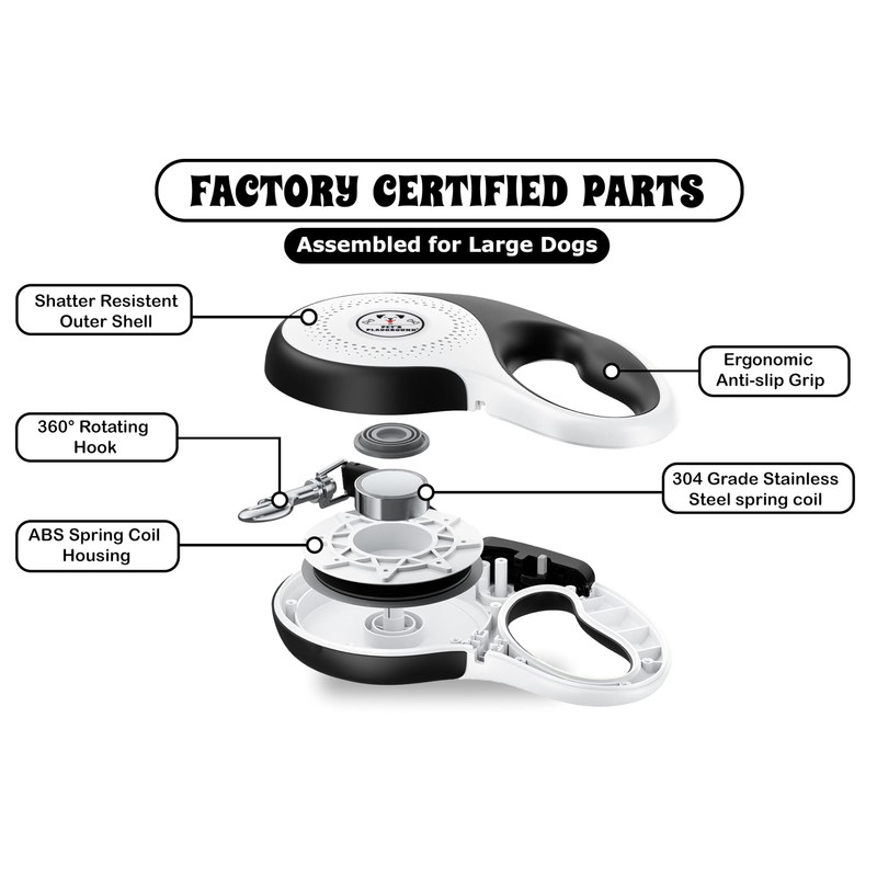 Pet's Playground Retractable Leash | Extendable Dog Lead - 8M