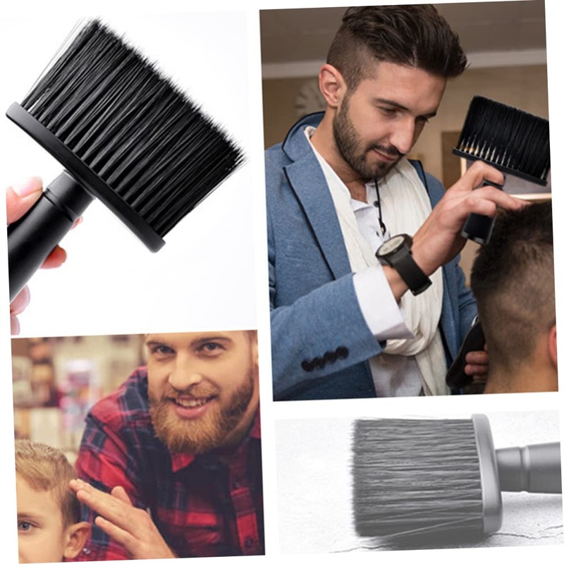 Baluue Portable Hair Cutting Brush Comfortable Grip Neck Duster for