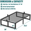Yitong Angel Twin Bed Frames Platform, 14 Inch High 3500
