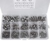 180pcs M3 M4 M5 M6 Stainless Steel Flat Head Self