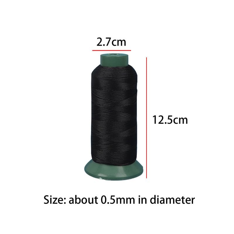 1000Yards Strong Nylon Thread 0.5mm Wide Black Nylon Sewing Thread