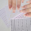 MIXFOSAHN Multicolor Star Nail Stickers for Nail Art, 6 Sheets,
