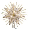 Kurt Adler 14" 7-Point Natural Capiz Star Lighted Treetop