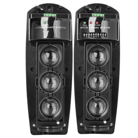 Triple Beam Alarm Photoelectric Infrared Led Detector Security System, Home Security Alarm Infrared Detector Sensor(-200)