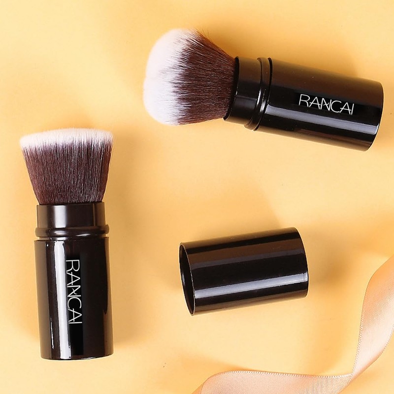Pack of 2 Powder Makeup Brushes Retractable Brush for Blush