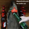 Luwanburg Red Cheers Bottle Opener Wall Mounted Magnetic Beer Cap