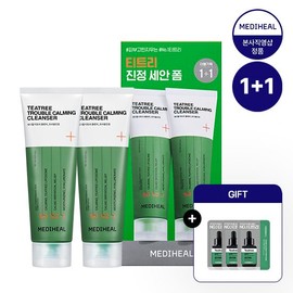 Mediheal (Free Serum Sachet) 1+1 Tea Tree Trouble Soothing Cleanser Special Set / 메디힐 (세럼샤쉐 증정) 1+ 1 티트리 트 러블 진정 클렌저 기획세트