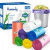 Hommaly 4 Gallon Small Trash Bags, 350 Count, Multicolor, Strong,