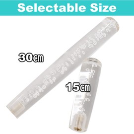 Rubonarie Luminous Crystal Shift Knob Colorful Universal Bubble Gear Stick Universal Crystal Shift Knob (Clear, 15cm)