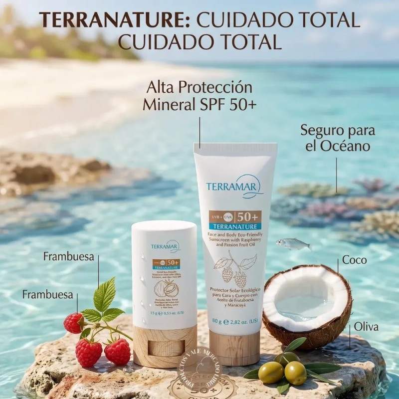 Kit Cuidadosolar Bloqueador Crema Y Barra Ecologico Terramar