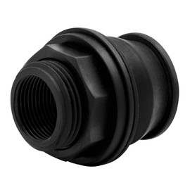 VARIOSAN Push-in tank feed-through 16348, 1 inch x 3/4 inch, polypropylene, black