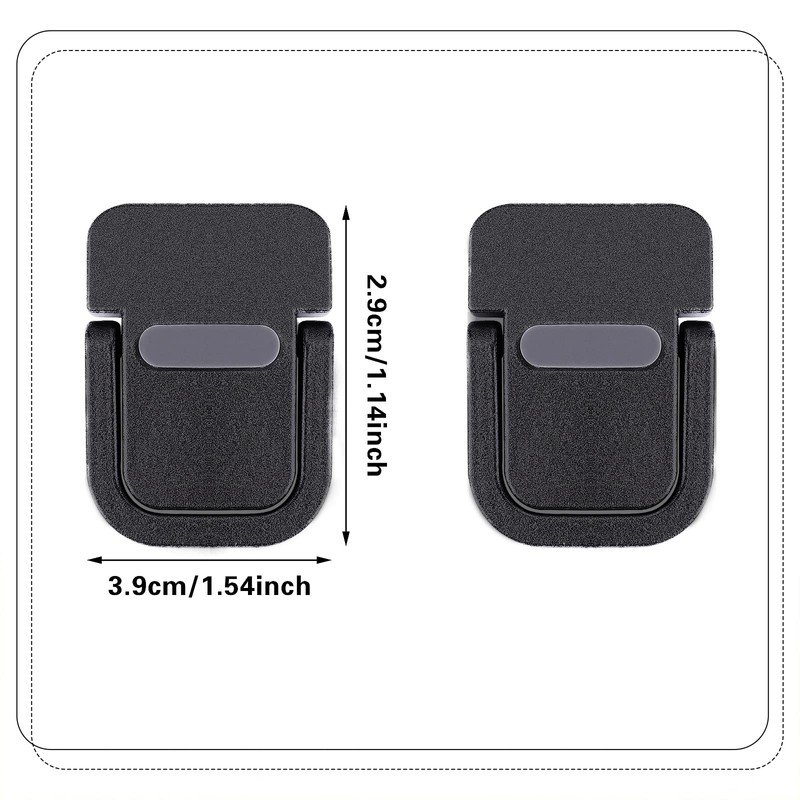 Abeillo 2PCS Portable Keyboard Riser, Self-Adhesive Mini Laptop Stand Invisible