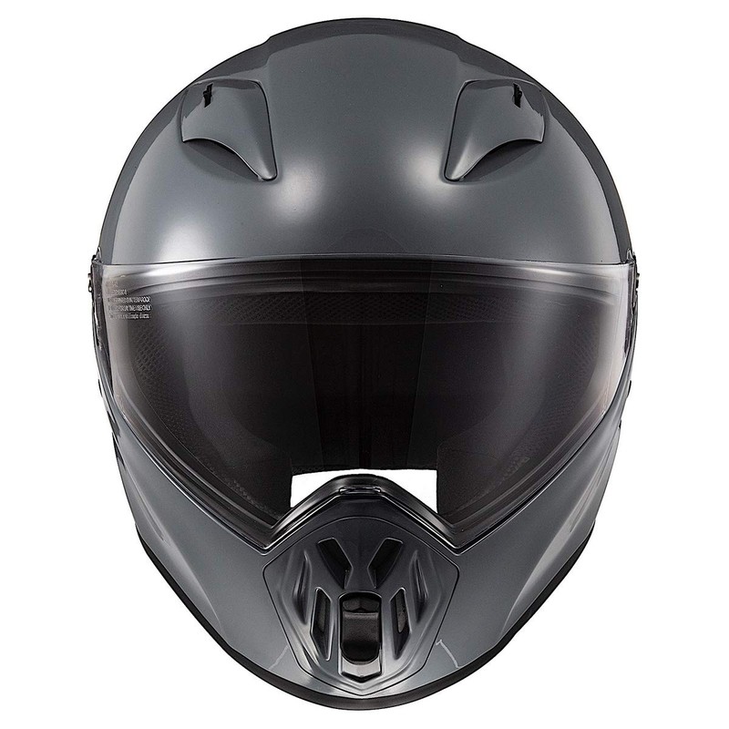 LS2 Helmets Street Fighter Helmet (Gloss Battleship Gray - Medium)