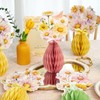 SUNBEAUTY 9 PCS Daisy Honeycomb Centerpieces Daisy Flower Table Centerpieces