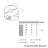 BOOTSTEILE BRAUER 2 pieces wire rope clamping ring 2-piece DS