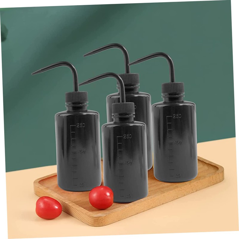 BIUDECO Elastic Plastic Squeeze Bottles for Liquids 250ml Rinse Bottle