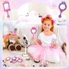 Juexica 8 Sets Wooden Mirror Craft Kit, Girls DIY Princess