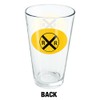 LOGOVISION Railroad Crossing Traffic Sign Train 16 oz Pint Glass,