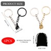 PMELCXD Hand-in-Hand Brick Heart Keychain – An Ideal Couples Present,