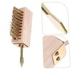 TEHAUX Steel Wire Brush Grass Removal Tool Durable Scrub Brush