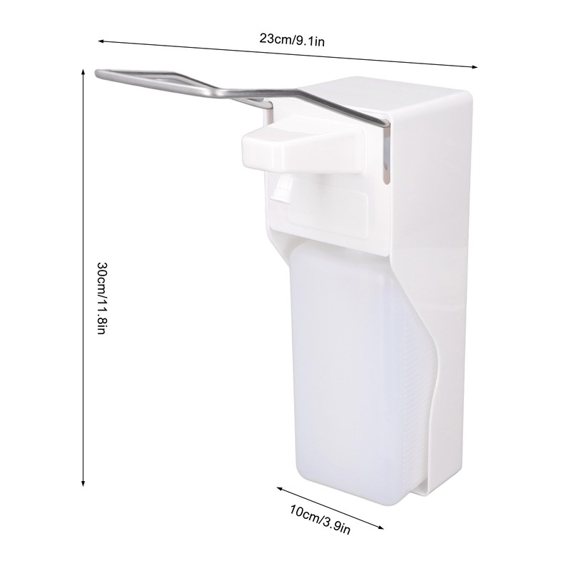 Elbow Press Soap Dispenser 1000ml Large Capacity Wall Mount Toilet