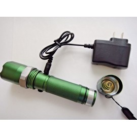 led Brand new 800 LM 50W LED rechargable Zoomable Torch flashlight Lamp GREEN 06