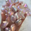 3PCS Angel Aura Quartz Tumbled Stones Healing Crystals Pocket Stone