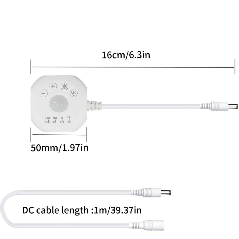 Clearhill 5V/12/24VDC Mini Motion Sensor Switch with Female Male Connector