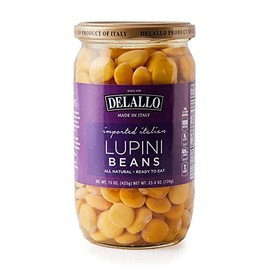 DeLallo Imported Lupini Beans, 25.4oz Jar, 4-Pack