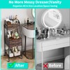 HapiRm Floor Makeup Organizer Storage - Vanity Skincare Make Up