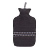 Fashy Hot Water Bottle with Border 2 L Grey