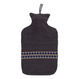 Fashy Hot Water Bottle with Border 2 L Grey