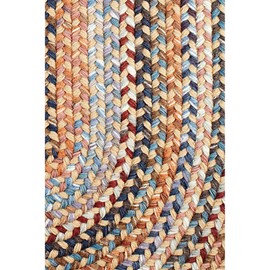Super Area Rugs Tribeca Premium Wool Braided Rug, Wheat Field, 2' X 6' Runner