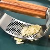Garlic Press Rocker Stainless Steel Ginger Crusher, Garlic Mincer and
