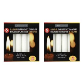 Luminessence 36 Emergency Candles Long Burn Power Outages, Camping, Survival, Prayer Candles