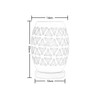 OuXean Unique beautiful white metal hollow design E27 60W table
