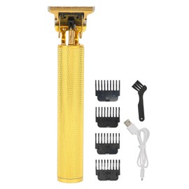 Electric Hair Trimmer Clipper Professional Hair Shaver Cutting Grooming Kit with 4 Guide Combs for Men Gold