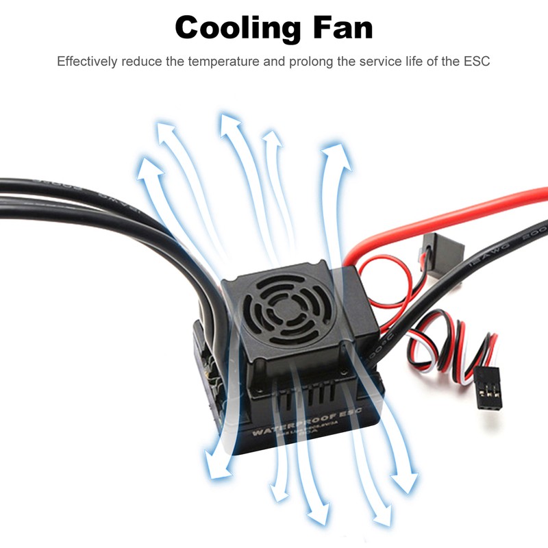 Waterproof 3660 3300KV Brushless Motor 80A Brushless ESC Combo Set