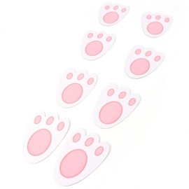 Easter 30 BUNNY FEET FOOTPRINT EGG HUNT RABBIT Paw Print 11cm
