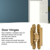 Hidden Door Hinges, Invisible Hinges for Hidden Door Silver Flush