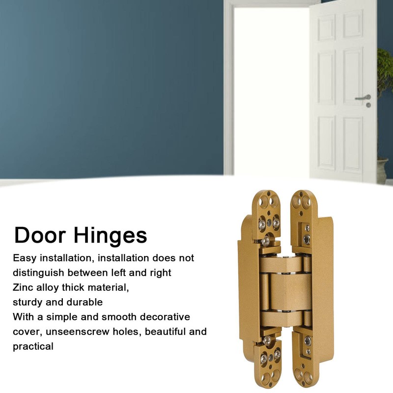 Hidden Door Hinges, Invisible Hinges for Hidden Door Silver Flush
